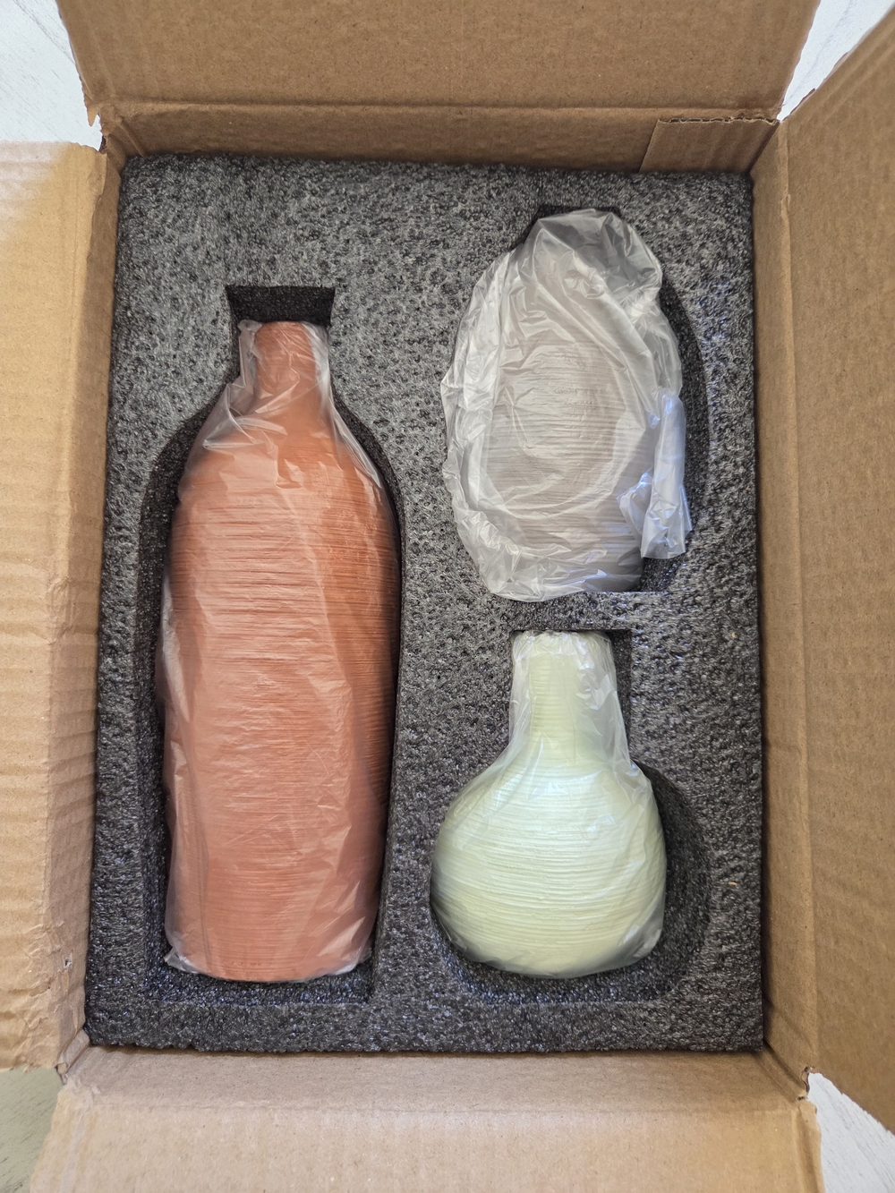 Tuioyoc Rustic Farmhouse Pottery Ceramic Vases Set of